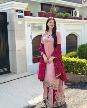 Dhwani Gupta Instagram - Living my desi girl era šŖ·š
Wearing this gorgeous long shirt and lehnga from @mv.boutiqe
You can order yours from them āØ
#explore #foryou #fyp
Suits, desi outfits, lehnga, desi girl, desi era, traditionals, ethnic wear, jammu boutique, Jammu girl