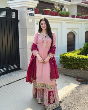 Dhwani Gupta Instagram - Living my desi girl era šŖ·š
Wearing this gorgeous long shirt and lehnga from @mv.boutiqe
You can order yours from them āØ
#explore #foryou #fyp
Suits, desi outfits, lehnga, desi girl, desi era, traditionals, ethnic wear, jammu boutique, Jammu girl