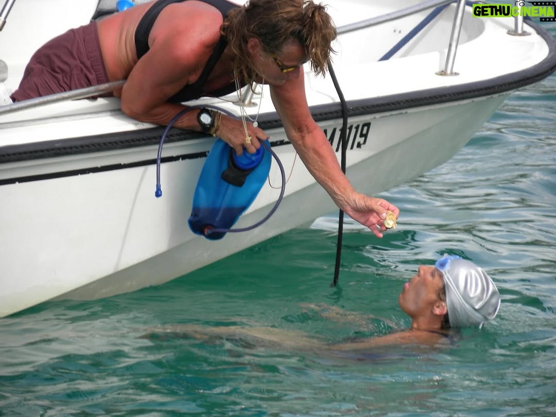 Diana Nyad - 8.8K Likes - It was Labor Day 12 years ago that my Xtreme Dream Team and I walked up onto the beach in Key West, after my swimming 52 hrs, 54 mins from Havana. The grand adventure of a lifetime and I will never forget any member of my committed team. Bonnie was the strength of the crossing. Candace (silver hair) was the only person on my boat all five times, over 35 years, going back to the first attempt in 1978. The box jellyfish stings could have been fatal. My shark divers were brave. 
Yes, life goes ONWARD, but the memory never seems to fade.
Still proud. 
•
#nyad #cubaswim #swimminghistory #epic #oneward #neverevergiveup #findaway #xtremedream