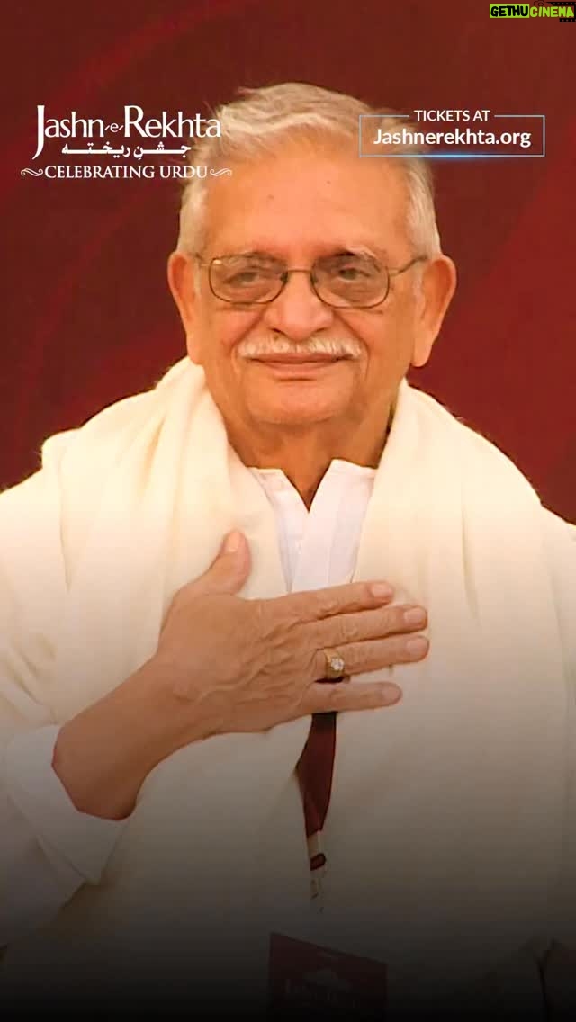 Divya Dutta - 3.5K Likes - A poet whose words became our memories,
a lyricist, screenwriter, director, and author — Gulzar, the man, the myth, the legend, will grace Jashn-e-Rekhta 2025.

📅 5 December | Friday
🕕 6:00 PM
🎭 Mehfil-Khana, Baansera Park, New Delhi

#JashneRekhta #Gulzar #Urdu #Poetry #10YearsofJashn