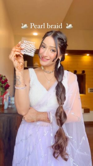Divya Nagar Chaudhary Instagram - Comment "link" for the Pearls 🦢✨
.
.
.
.
.
#weddingphotography #wedding #shadi #lehnga
#fyp #fypage #trendingreels #trendingsongs #indian #indianlook #barbie #barbietrend #fashion #fashionstyle #fashionblogger #fashionista #dresses #dress #pink #suits @myntrafashionsuperstar @myntrabeauty @myntra @amazonfashionin #christmas #christmasdecor #dress #hairstylist #hair #indian hairstyles #hairtutorial