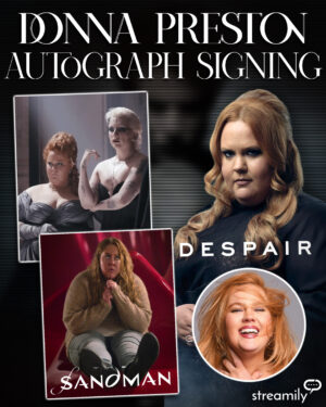 Donna Preston Instagram - It is never only a dream, and this certainly isn’t either!

The cast of The Sandman is now on http://Streamily.com! Join @thedonnapreston @kirbyhowellbaptiste @barrypaulsloane and @masonalexanderpark for a live Q&A : Monday, October 21st at 10 am PST / 6 pm UK

Get your signed print here!
⏳
https://streamily.com/the-sandman

#thesandman #thesandmannetflix #theendless #dccomics #thedreaming #dreamoftheendless #sandfam #sandmanuniverse #vertigocomics #hellblazer