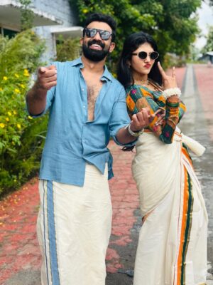 Drishya Raghunath Instagram - Happy onam from DOSE 🫶🏻

Wearing : @abhiramam_ 🌻

#drishya #drishyaraghunath