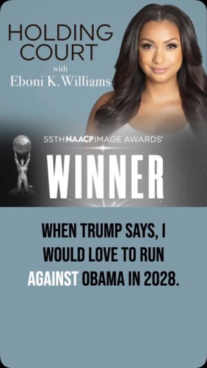 Eboni K. Williams Instagram - New Episode of HOLDING COURT 💥
Run 🏃🏾♀️➡️🏃🏿♂️➡️don’t walk….to check out today’s especially Hot Take!!
Trump f’d around and said the quiet part out loud….
AND
The legal battle Kandi won….and the fight that’s still left on the kitchen table
🎙️ ATL Landlords, DC Dictators: Kandi Fights Back & Trump Tests Limits
Click the link 🔗 in my bio
@lookatdustin @ashleyjhobbs
Poll Alert 🚨
Do YOU think Trump would beat Obama in 2028??