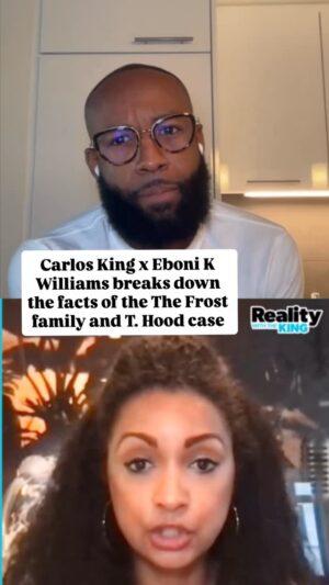 Eboni K. Williams Instagram - With so much conversation surrounding the unfortunate events of the death of T. Hood and Frost adult children, Eboni K Williams and Carlos break down the facts of the case and where things lie today. Head to King’s YouTube channel for full coverage. Link in bio. #realitywiththeking #lhhatl