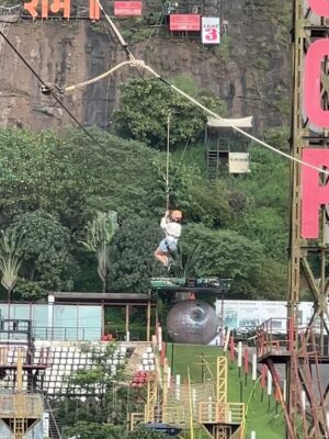Eisha Singh Instagram - We had an absolute blast @dellaresortsandadventure — luxury living, breathtaking views, monsoon magic, the thrill of adventure, and dining 150 ft above ground at the Sky Garden. Truly a getaway to remember ✨❤️ 

#AvinashMishra #EishaSingh