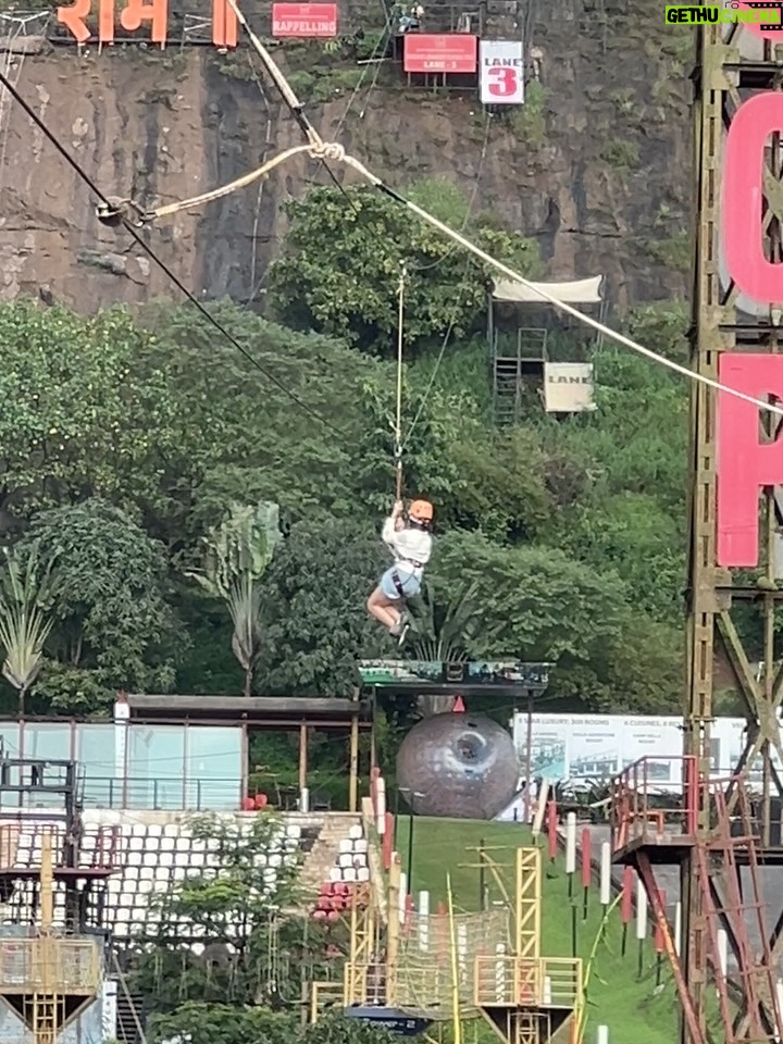 Eisha Singh - 214.8K Likes - We had an absolute blast @dellaresortsandadventure — luxury living, breathtaking views, monsoon magic, the thrill of adventure, and dining 150 ft above ground at the Sky Garden. Truly a getaway to remember ✨❤️ 

#AvinashMishra #EishaSingh