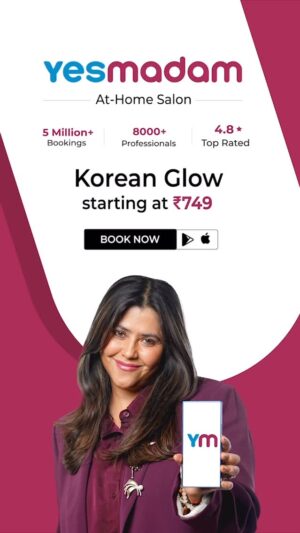 Ekta Kapoor Instagram - You thought it’s a new show coming ? Nope! Here’s the big news you waited for. I checked @yesmadam_official ‘s Korean Glow services. And they’re all top notch. That too at home. 🌻Book now.

#YesMadam
#AtHomeSalon
#EktaSaysYesMadam