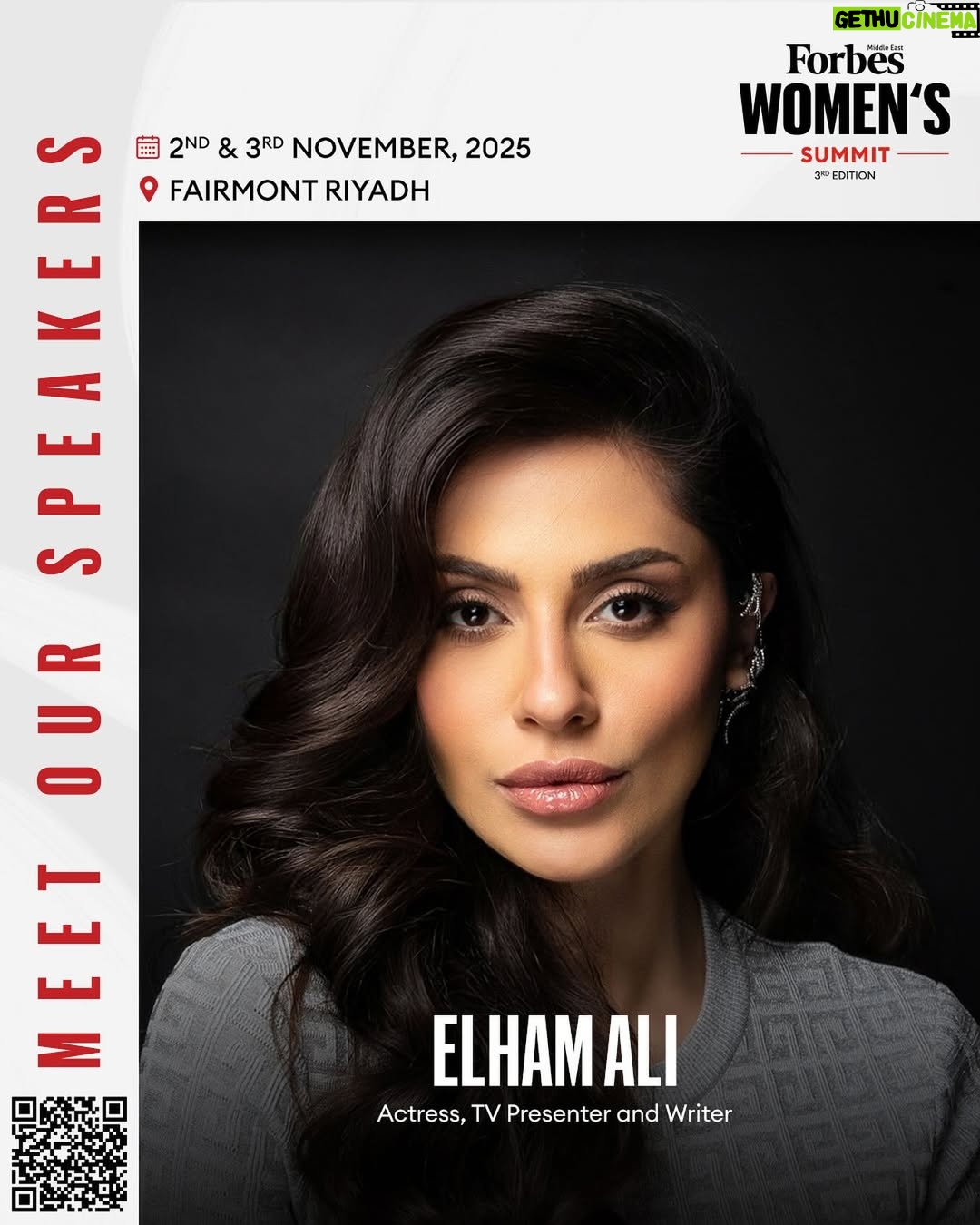 Elham Ali - 1.1K Likes - We’re pleased to welcome Elham Ali, Actress, TV Presenter and Writer, to the Forbes Middle East Women’s Summit 2025. Her work across entertainment and media continues to influence and inspire audiences throughout the region. ​

📍 November 2–3, Fairmont Riyadh ​
🔗 Register now through the link in bio.

 ​الممثلة ومقدمة البرامج والكاتبة إلهام علي تنضم إلى قمة فوربس الشرق الأوسط للمرأة 2025. بإبداعها وحضورها المؤثر في الترفيه والإعلام، تواصل إلهام الجماهير في مختلف أنحاء المنطقة. 📍2-3 نوفمبر، فندق فيرمونت الرياض 

🔗 انضموا إليها وإلى نخبة من أبرز القيادات النسائية من المنطقة والعالم في قمة المرأة 2025… سجّلوا الآن عبر الرابط في البايو. 

#ForbesMiddleEastWomenSummit #ForbesMiddleEastEvents #ForbesME #Riyadh #WomenInLeadership #VoicesOfChange