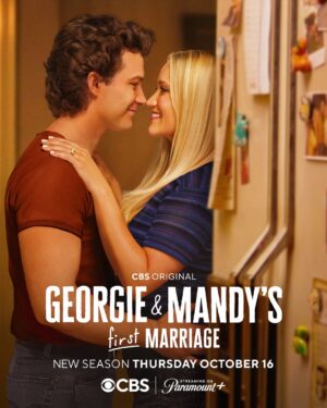 Emily Osment Instagram - Feels like we’re interrupting something 🫣 but we just had to show you the new #GeorgieandMandy season two art! 

#MontanaJordan #EmilyOsment #art #comedy #tv #announcement