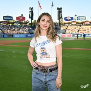 Emily Rudd Instagram - A sea of Luffys. It’s ONE PIECE Night at Dodger Stadium!