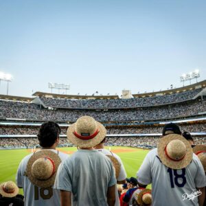 Emily Rudd Instagram - A sea of Luffys. It’s ONE PIECE Night at Dodger Stadium!