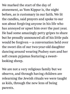 Emma Barnett Instagram - My shul. My people. My community.

I just had to write this. Some how there are some words. @thetimes 

I write this knowing not who did it. There is a freedom in that. To be liberated from the blame game for as long as it lasts; from the narrative of speculation as to why a man in my home city of Manchester woke up this morning, armed himself and decided to go and kill a load of Jews on Yom Kippur, the holiest day of the Jewish calendar. 

What I do know is this: he went to kill my people; my community; at my old Shul. No equivocation. No doubt. Jews were the target and this was planned for the day when as many of them as possible were packed inside Shul praying for their sins. But we will get to that. 

And yeah I don’t feel much like calling it a synagogue right now. It’s a Shul. It’s a Jewish place of prayer, love and community. Heaton Park Shul. The first place I first heard the shofar blown on Rosh Hashanah -an incredible sound from a ram’s horn heralding a new year. The place I loved running around with my friends and collecting sweets strewn around the building by Reverend Olsberg on happy festival days. The place I loved listening to the murmur of prayer and chatter between families, friends, the rabbi and cantor - and the loud shushes when the conversational volume sometimes overtook the prayers.