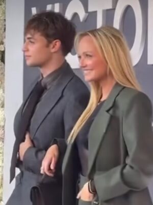 Emma Bunton Instagram - Proud! 

@victoriabeckham 
@beaubuntonjones 

Team 
@karindarnell 
@jadetowns 
@emmalanestylist 
@royallancasterlondon