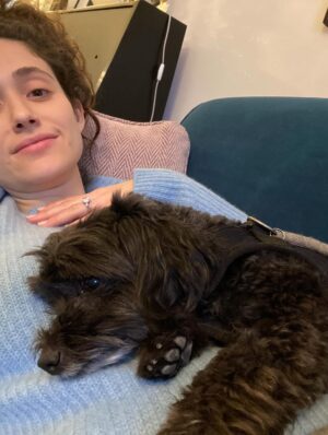 Emmy Rossum Instagram - Adopt your new best friend from your local animal shelter or rescue group, save a life and bring love home! Here are my two besties for over a decade, Fiona (aka Fifi, Fiona G Kitty) Pepper (aka Pepperoni, Peppertron). #nationalbestfriendsday 
link in bio
