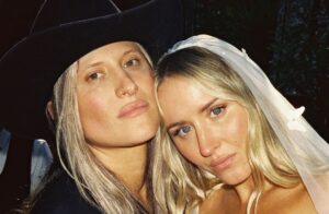 Erica Chidi Cohen Instagram - i only came out in my mid-30s after i got divorced. that's why witnessing two women freely choosing each other never stops feeling extraordinary. @arielrezek and @777apatow wedding felt particularly special because ariel and i met 10 years ago at my first wedding—she came as her boyfriend’s date. neither of us could have imagined how much our lives would change over the next ten years, or the tender friendship we would grow along the way.

fast forward to today: we're deeply in love with women who make us feel safe and surrounded only by people who understand and accept us fully. every exquisite, decadent, chartreuse-infused moment is featured in vogue today and will stay in our hearts forever. truly one of the most special days—joyful, affirming, and intentional in every detail.

ariel and lindsay, may your years together be filled with the kind of love that transforms, grounds, and nourishes you both. @vatanashaw and i love you! 🌈
