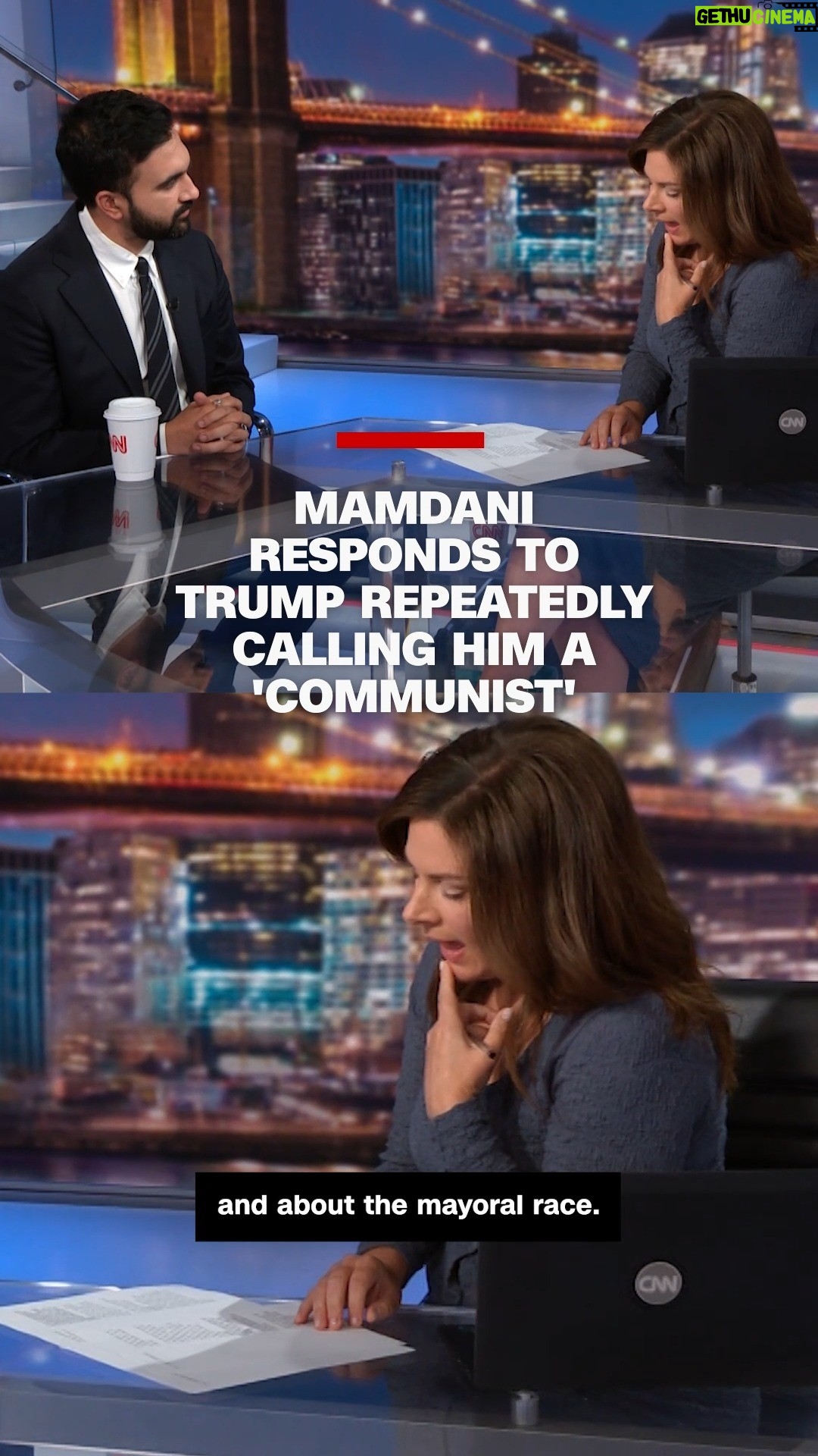 Erin Burnett - 7.5K Likes - CNN's @erinburnettoutfront showed clips of President Donald Trump calling New York City mayoral candidate Zohran Mamdani a "communist" eight times. Mamdani says Trump is in "denial" over the mayoral race.

Read more at the link in @cnn's bio.