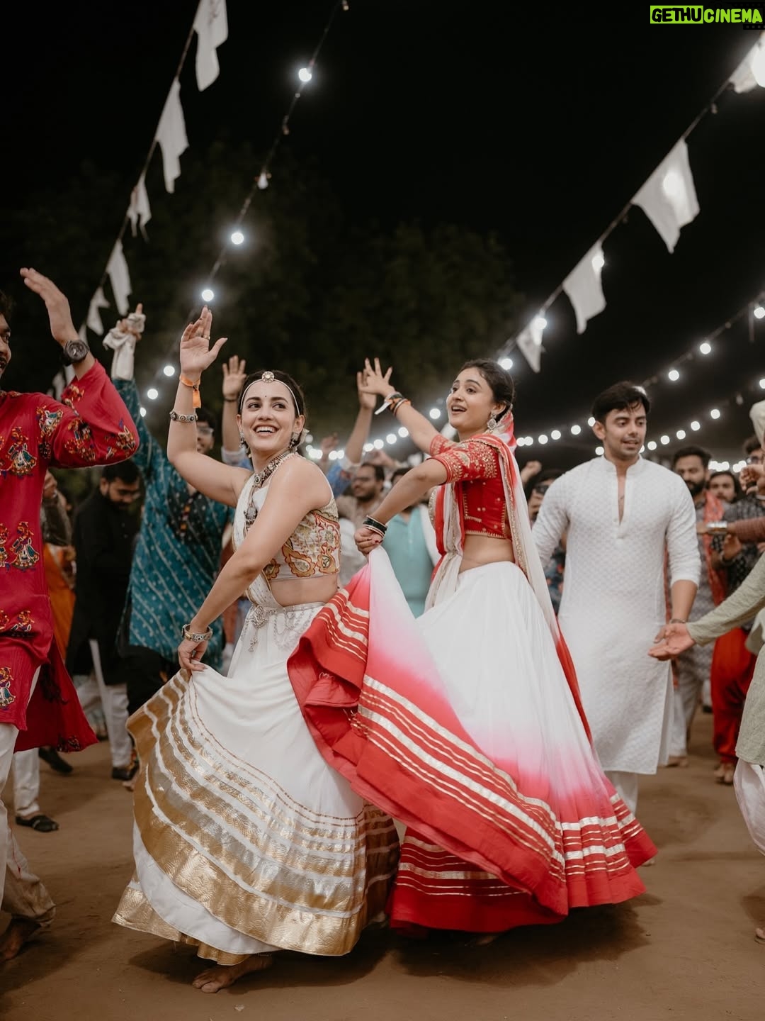 Esha Kansara - 53.7K Likes - Me and my @shraddhadangar_official making sure we do garba and Bhakti together and @navshakti.navratri helping us maintain that balance of our devotion and fun 🥺🫶❤️🌸 this is the place to be
