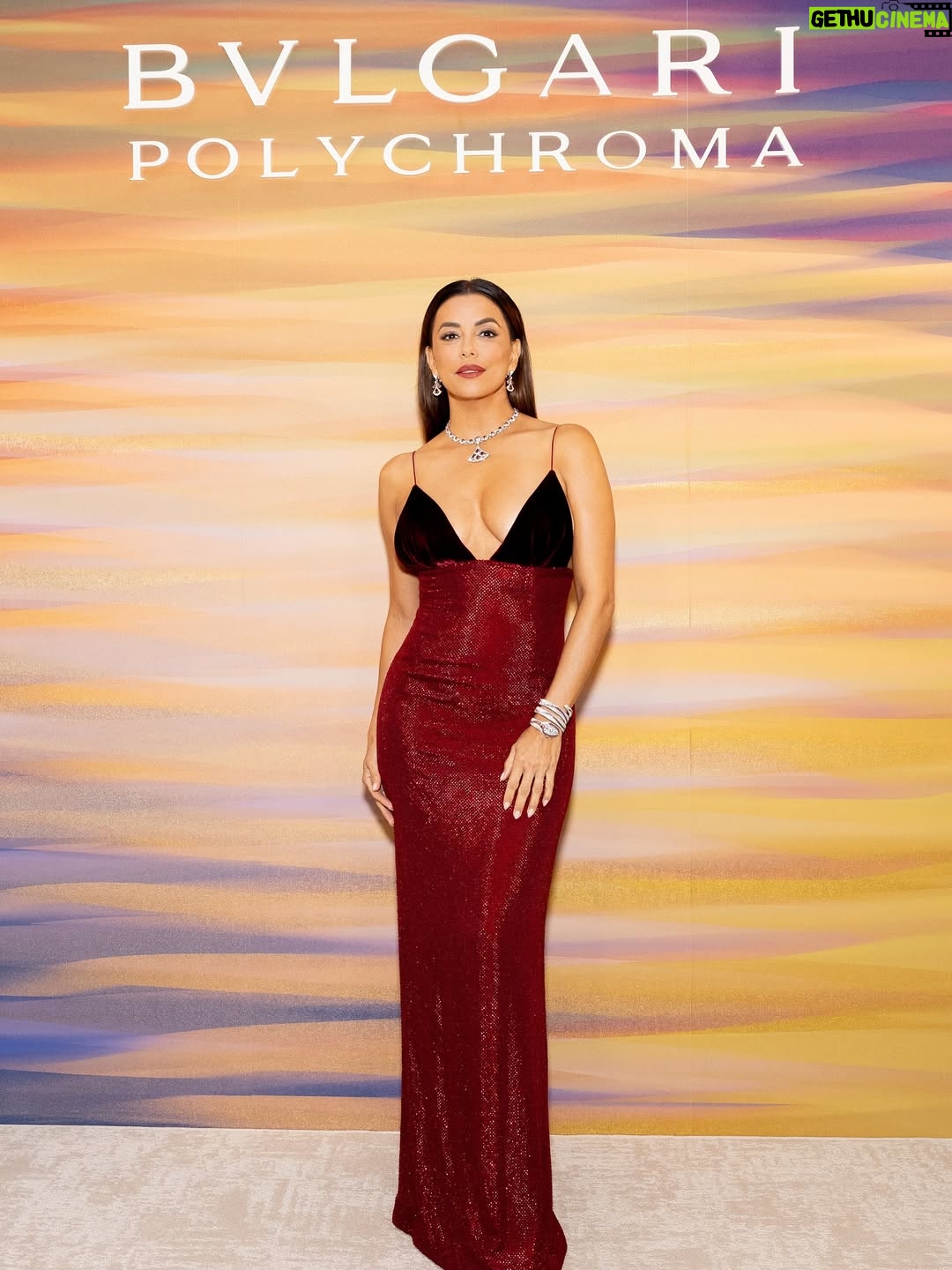 Eva Longoria - 193.1K Likes - About last night with @bvlgari ✨♥️

#Bvlgari 
#BvlgarHighJewelry 
#Polychroma
#InPartnershipWithBvlgari