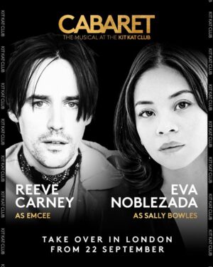 Eva Noblezada Instagram - Something’s bound to begin. Grammy Award winner Reeve Carney (Hadestown) and two-time Tony Award nominee and Grammy Award winner Eva Noblezada (Hadestown, Miss Saigon) take over the roles of Emcee and Sally Bowles from 22 September.

Both are scheduled to perform at every show, eight times a week, until 24 January 2026 - with the exception of between Wednesday 22 October and Wednesday 5 November 2025. At these performances, Joe Atkinson will play Emcee and Marina Tavolieri will play Sally Bowles.