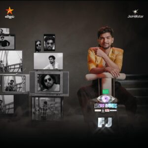 FJ Adisayam Instagram - #பிக்பாஸ் இல்லத்தில்.. #FJ 😎
Bigg Boss Tamil Season 9 #GrandLaunch - இப்போது ஒளிபரப்பாகிறது நம்ம விஜய் டிவில..
#Nowshowing #BiggBossTamilSeason9 #TuneInNow #OnnumePuriyala #BiggBossSeason9Tamil #BiggBoss9 #VijaySethupathi #BiggBossTamil #BB9 #VijayTV #VijayTelevision