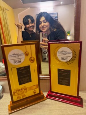 Farah Chaudhary Instagram - 🏆✨Two Generations. One Stage. Endless Dreams.✨🏆
From the runway of life to the spotlight of success —
I proudly received the Fashion & Lifestyle Influencer of the Year,
and my little sunshine Hannah stole hearts with the Best Influencer Award at the National Influencers Awards 2025 in Goa! 💖🌴
This night was more than just about trophies — it was about love, passion, and shared dreams becoming reality.
So grateful, so proud, and so ready for what’s next! 🌟
#NationalInfluencerAwards2025 #GoaVibes #FashionAndLifestyleInfluencer #BestInfluencerAward #MomAndDaughterGoals #PowerDuo #FarahAndHannah #BeingFarahChaudhary #HannahTheStar #WinningTogether #InfluencerLife #gratitudeandglory