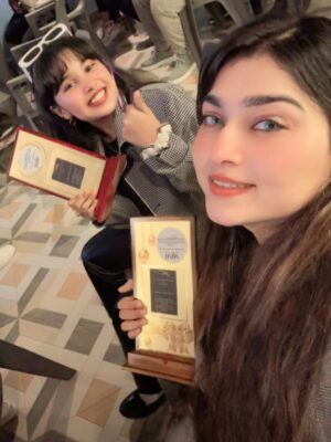 Farah Chaudhary Instagram - 🏆✨Two Generations. One Stage. Endless Dreams.✨🏆
From the runway of life to the spotlight of success —
I proudly received the Fashion & Lifestyle Influencer of the Year,
and my little sunshine Hannah stole hearts with the Best Influencer Award at the National Influencers Awards 2025 in Goa! 💖🌴
This night was more than just about trophies — it was about love, passion, and shared dreams becoming reality.
So grateful, so proud, and so ready for what’s next! 🌟
#NationalInfluencerAwards2025 #GoaVibes #FashionAndLifestyleInfluencer #BestInfluencerAward #MomAndDaughterGoals #PowerDuo #FarahAndHannah #BeingFarahChaudhary #HannahTheStar #WinningTogether #InfluencerLife #gratitudeandglory