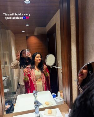Gaurika Rathi Instagram - A friendship of over 13 years.
I knew she is a permanent piece because she showed up when life was extremely unfair, when I lost my very special person. I always say and will keep saying I have the best of humans in my life.
We have come a long long way and seeing you getting married to your LOVER is the most wholesome feeling.
my best girl is married.
I will miss you so much.
I love you🤍😭🧿