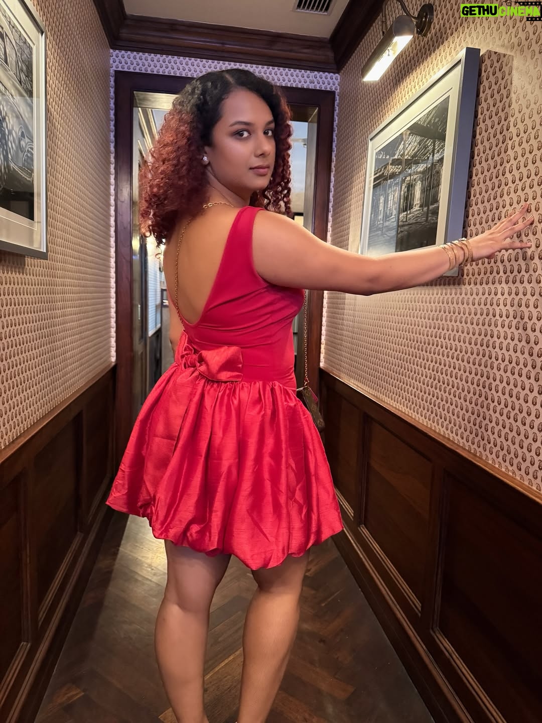 Gautami Kawale - 154.6K Likes - Empty glasses and cute dresses 👀 
Check the last pic
_
Outfit @diamondlady.in 
Accessories @swarovski 
Bag @louisvuitton