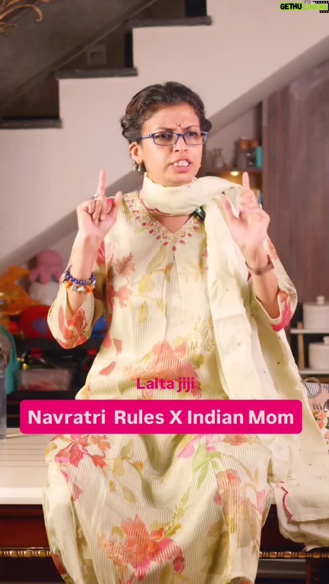 Geetanjali Chauhan - 13.3K Likes - Aapke ghar me bhi hain kya ye rules , let me know in comments !! 
.
.
🎥 @photogenic_production_s 
.
#navratri #geetanjalichauhan #laltajiji #relatable #desimom
