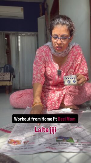 Geetanjali Chauhan Instagram - Aapki mummy bhi yahi taane marti hain kya #laltajiji #gymrat #fitnessjourney #desimom #justindianthings #relatable