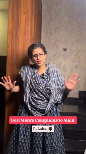 Geetanjali Chauhan Instagram - Aapki bhi yahi shikayat rahti hain kya didi se ?
.
.
.
#relatable #laltajiji #geetanjalichauhan #desimom #kaamwali #maid