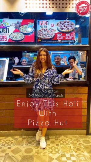 Geetanjali Singh Instagram - Holi Special Offer At @pizzahut_india
Buy 2 Medium Pizzas and 4 Glass Of Pepsi At 599/- Only.
Offer Valid From 3rd March To 12th March.
Also, Use coupon “DR100” to get Rs 100 off on orders above 400 only on the Pizza Hut app!
So What Are You Waiting For? Go And Grab It Now @pizzahut_india
#PizzaHut #HutLovers #MyKindaHoli #Pizza #PizzaHut #HoliSpecial #Offer #HappyHoli #PizzaLover #PizzaForLife #PizzaOffer #Explore #Foodies #FoodPorn #InstaFood #Pepsi #Friends #Family #OffersAtPizzaHut #Ad