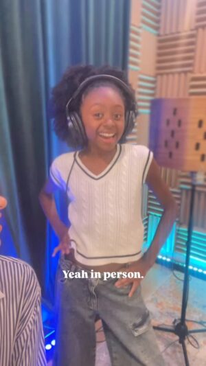 Genevieve Goings Instagram - @officialromywoods coming into the studio on person after so much hard work over zoom! Such a star ⭐️!!! Great job today! #voiceover #kids #booked #sing