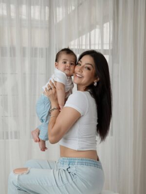 Geraldine Galvan Instagram - Te amo minime #bbysanti #santibebé