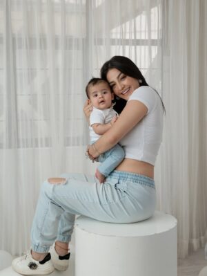 Geraldine Galvan Instagram - Te amo minime #bbysanti #santibebé