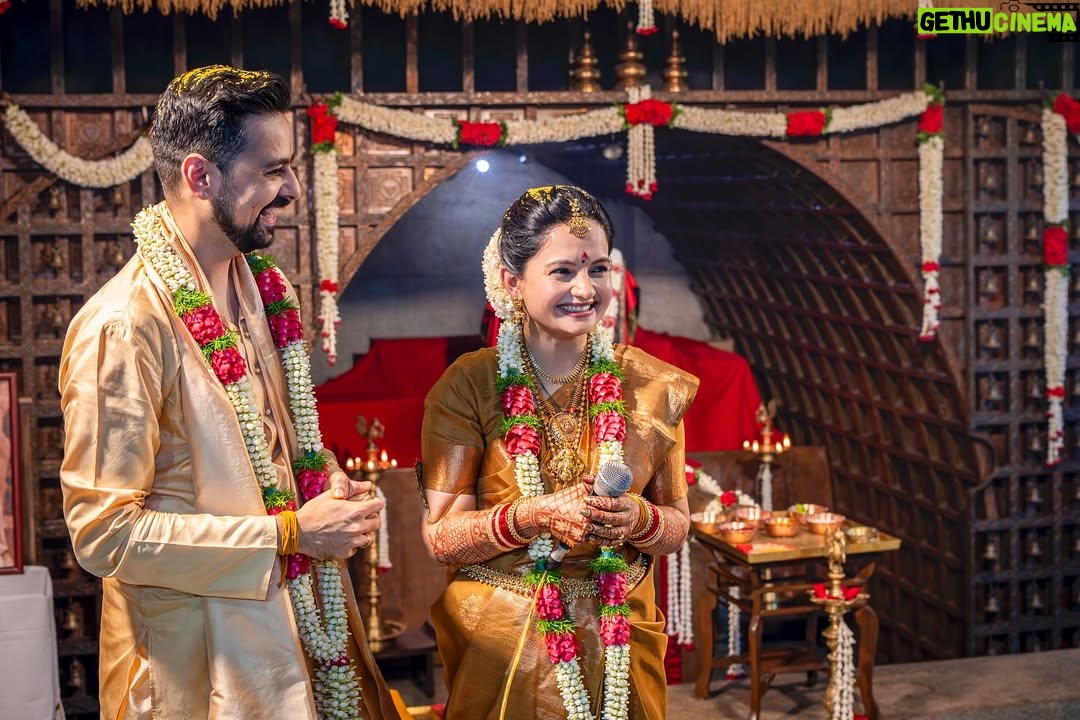 Giaa Manek - 168.1K Likes - “Pristine and serene, in the abode of the Velliangiri Hills… immersed in divine grace, joy, and gratitude, we felt truly blessed as we walked through this well-defined, simple, profound, and sacred process of Bhuta Shuddhi Vivaha.

To all our loved ones who couldn’t be a part of the Vivaha—know that your love, wishes, and blessings were with us every step of the way. Grateful beyond words.

#love #gratitude”