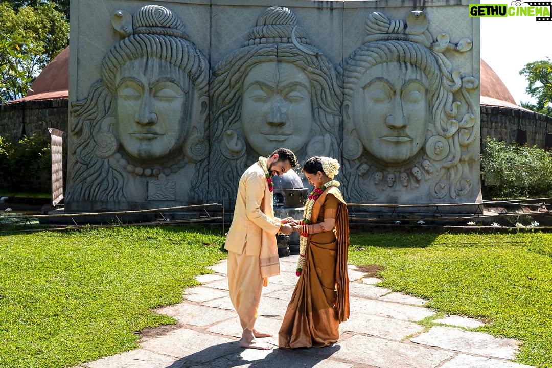 Giaa Manek - 168.1K Likes - “Pristine and serene, in the abode of the Velliangiri Hills… immersed in divine grace, joy, and gratitude, we felt truly blessed as we walked through this well-defined, simple, profound, and sacred process of Bhuta Shuddhi Vivaha.

To all our loved ones who couldn’t be a part of the Vivaha—know that your love, wishes, and blessings were with us every step of the way. Grateful beyond words.

#love #gratitude”