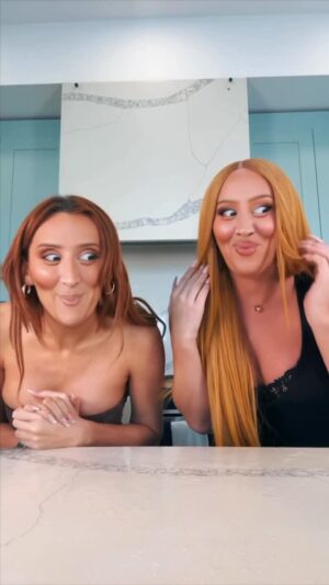 Gigi Lazzarato Instagram - NEW GIGI SHOW EP OUT NOW with my pop diva angel of LIFE @trevimoran 🧡🎤🔥👯♀️🫶🏼
