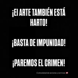 Gisela Ponce de León Instagram - Nosotros, ACTORES Y ACTRICES DEL PERÚ UNIDOS POR NUESTROS DERECHOS rechazamos rotundamente los actos de violencia que viene perpetrando el crimen organizado contra la ciudadanía. Los hechos del 8 de octubre, donde 4 integrantes de Agua Marina han sido baleados en pleno concierto, en presencia de su audiencia, demuestran al extremo que hemos llegado con la violencia. Este hecho condenable ha puesto en peligro no sólo la vida de los artistas en el escenario, sino de toda la población presente, miles de personas.
Estos hechos violentos han venido escalando sin una reacción contundente de parte del Gobierno Peruano. El crimen organizado, los extorsionadores, las mafias de cupos, han tomado las calles y están desafiando el orden público y la Seguridad Nacional de nuestro país.
Nosotros, ACTORES Y ACTRICES DEL PERÚ UNIDOS POR NUESTROS DERECHOS, conformada por 900 profesionales de las industrias culturales, nos solidarizamos plenamente con el grupo Agua Marina y con sus familiares. Un grupo de fama nacional e internacional, que ha llevado alegría a nuestras fiestas y celebraciones como verdaderos artistas del Perú. El acto infame perpetrado contra ellos, representa la presencia de la muerte sobre la felicidad, el crimen organizado quiere someter al pueblo peruano a sus reglas.
Exhortamos con urgencia a la Policía Nacional, a las Fuerzas Armadas a tomar acciones reales para que esta ola de violencia sea detenida. Lo que el crimen organizado hace es infundir el terror en nuestra ciudadanía. A eso le decimos ¡BASTA DE MUERTES! ¡BASTA DE VIOLENCIA!