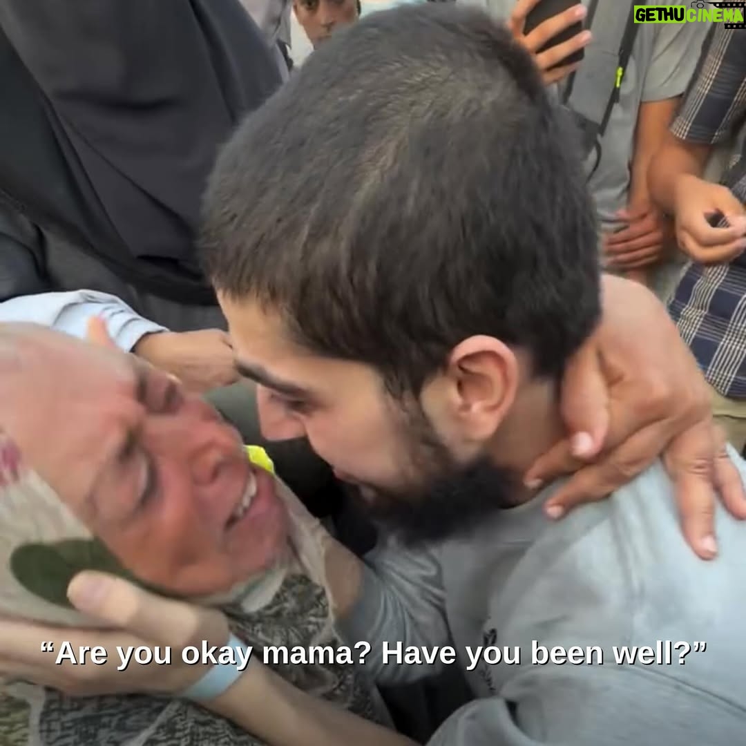 Greta Thunberg - 439.3K Likes - A Palestinian mother holds a melting chocolate bar after waiting hours to feed it to her son, who has not tasted sugar during the last two years he has spent in Zionist detention. The son, falling at his mother’s feet, refuses the chocolate and insists on kissing her first. “What do I need sugar for when I have you?”

May all our people share in moments like these with their loved ones who remain unjustly detained in Zionist prisons, before and at the hour of Palestine’s liberation.

🎥 Video by @nour_alnajjar96