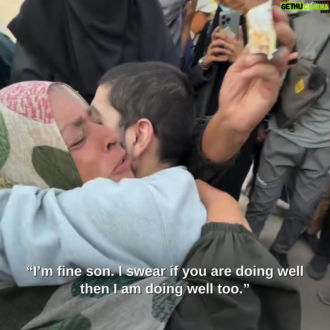 Greta Thunberg - 439.3K Likes - A Palestinian mother holds a melting chocolate bar after waiting hours to feed it to her son, who has not tasted sugar during the last two years he has spent in Zionist detention. The son, falling at his mother’s feet, refuses the chocolate and insists on kissing her first. “What do I need sugar for when I have you?”

May all our people share in moments like these with their loved ones who remain unjustly detained in Zionist prisons, before and at the hour of Palestine’s liberation.

🎥 Video by @nour_alnajjar96
