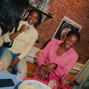 Hailey Benton Gates Instagram - I have incredibly decent friends who helped us celebrate this wild win with cake, merguez and important DVDs. 
🥺 @sundanceorg @souvenirshop.nyc @gohar.world 

Ps. Mary Harron found her own film in the pile!! 

Nice pics by @_philiptran @thekateowen 
Shitty pics by me.