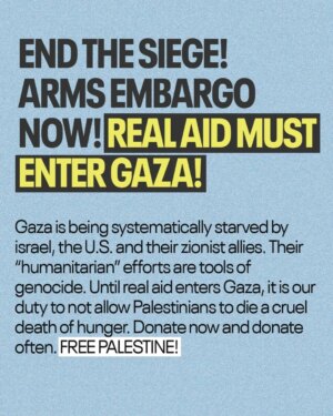 Haley Webb Instagram - Via @wawog_now Palestinians have sounded the alarm for months over the Israeli-engineered famine starving Gaza’s residents. The U.S.-Israeli zionist alliance is marching ahead with its plan to exterminate Palestinians in Gaza through violent and systematic starvation. Anas Al-Sharif reports, "85% of Gaza's population have entered the "fifth stage" of malnutrition — the most critical and dangerous phase, which is often irreversible even if food becomes available in the future."

The international community has watched on as aid distribution has been hijacked by American mercenaries and IOF soldiers who shoot at aid seekers on the brink of starvation. Yesterday alone, 133 Palestinians were martyred including 3 children due to malnutrition and 38 aid seekers. Today, the Ministry of Health reported that 18 Palestinians have died of hunger in the past 24 hours, and another 73 people massacred after occupation forces indiscriminately fired “warning shots” into a crowd making their way towards the distribution sites run by the criminal Gaza “Humanitarian” Foundation. Gaza is not experiencing a humanitarian crisis. Rather, the U.S. and Israel are deliberately organizing the starvation of 2 million residents who’ve survived 21 months of missile attacks, sniper drones and endless bombs that have leveled much of the region to rubble.

Testimonies from Palestinians on the ground should be more than sufficient for the world to act, and yet the international community waits for a flawed system to officially recognize the crisis as “famine.” Gaza is “at risk of famine,” says the IPC Global Famine Review Committee, whose food insecurity scale measures famine in death, not in lived experience. These legal designations come too late. The time to act is now.

Between the astronomical prices for scarce supplies in the besieged region and the deadly risk of collecting food at U.S.-Israeli aid sites, it is our duty to materially support efforts of Palestinians who keep each other alive. 

Visit the Iinks or each group’s profile for direct ways to support. 

Illustration by @kamal_sharaf_1978