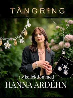 Hanna Ardéhn Instagram - HANNA ARDÉHN x TÅNGRING925
🌸 Inspirerad av en förvildad trädgård lanserar filmstjärnan Hanna Ardéhn sin första smyckeskollektion i samarbete med Tångring925. Upptäck vackra blommor, pärlvita spindlar och små fladdermöss, allt i det finaste sterlingsilver hos www.tangring925.se