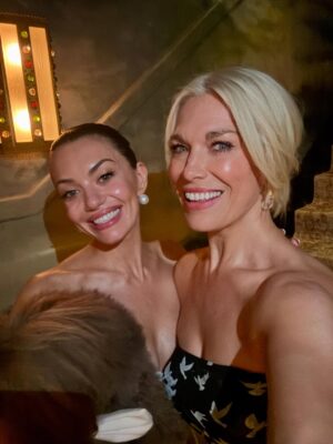 Hannah Waddingham Instagram - ….And so my beautiful, hilarious, chaotic, delicious, talented companion (and magnificent hair and makeup artist) @sophiescarlettroberts has joined forces officially with a man who has finally brought her the love, respect, support, companionship, and abject tolerance of poodles she needed! 😂🥰 Grateful for you @worldofwardy What a beautiful day, I was so honoured to share it with you both. Xx …. But Scarley, get your bouquet off my lap for God’s sake!!!😱🙈😂😂😂.