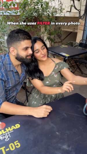 Hemall Soni Instagram - Tag that Filter Queen 🤭
#filter #filterqueen #relatable #relationship #funnyvideo #comedyvideo #viral #filtercoffee #filtercopy