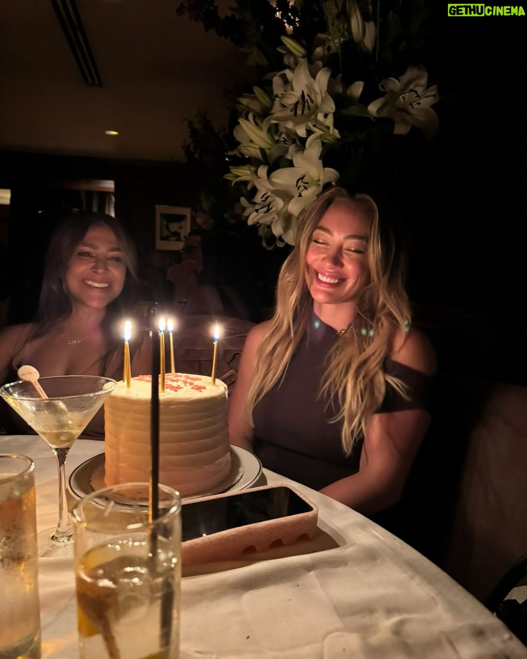Hilary Duff - 524K Likes - This weekend I celebrated my birthday in the most perfect way. With my favorite people - my husband, my kids, and some of my closet friends. 37 was a wonderful year but I’m kinda future trippin’ about my 38th year around the sun… Thank you for all the birthday wishes. Seeing your love and excitement for whats next is not lost on me. 🪩🍒✨