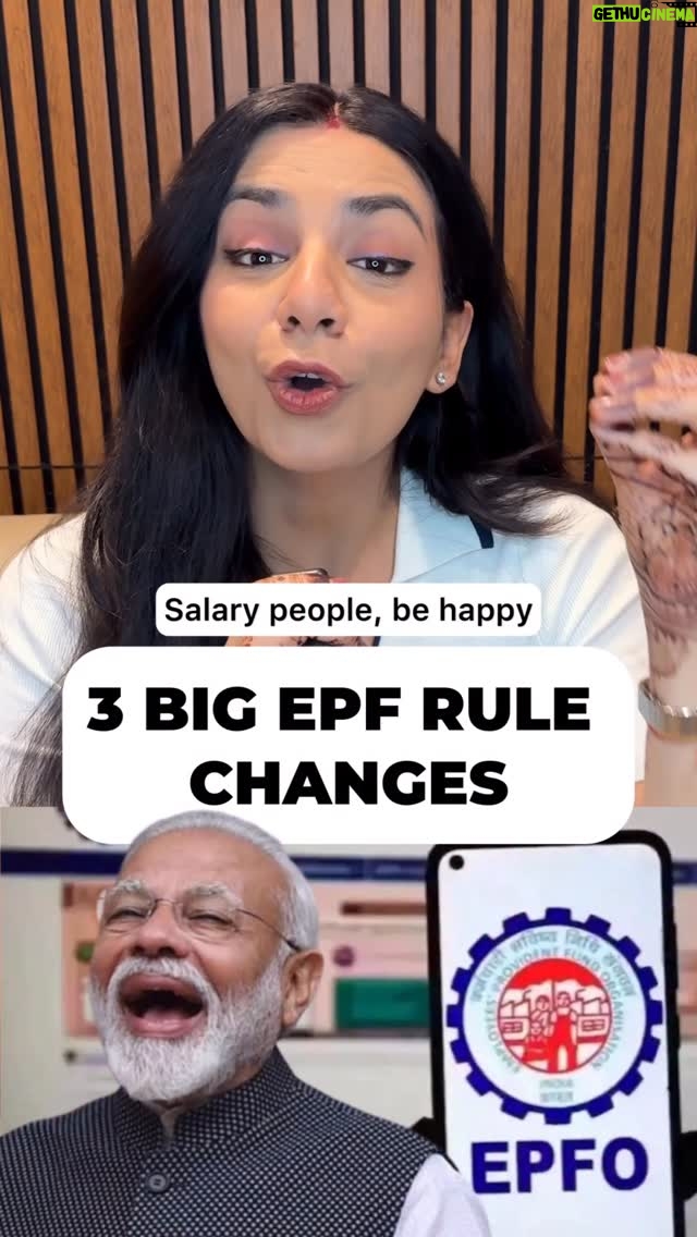 Himani Chowdhary - 18.5K Likes - BIG 🚨 3 NEW EPF Rules 

Govt. has just announced NEW framework for Salaried employees by completely revamping the withdrawal rules of EPF.

Watch the video to know these rules and share with all employees that you know

Comment 'link' for full list of changes 🔗 

(EPF, New Rules, EPFO, Employee Provident Funds, New changes, withdrawal, partial withdrawal, high interest, pension, unemployment, New Regulations, Financial News, Himani Chaudhary, invest)