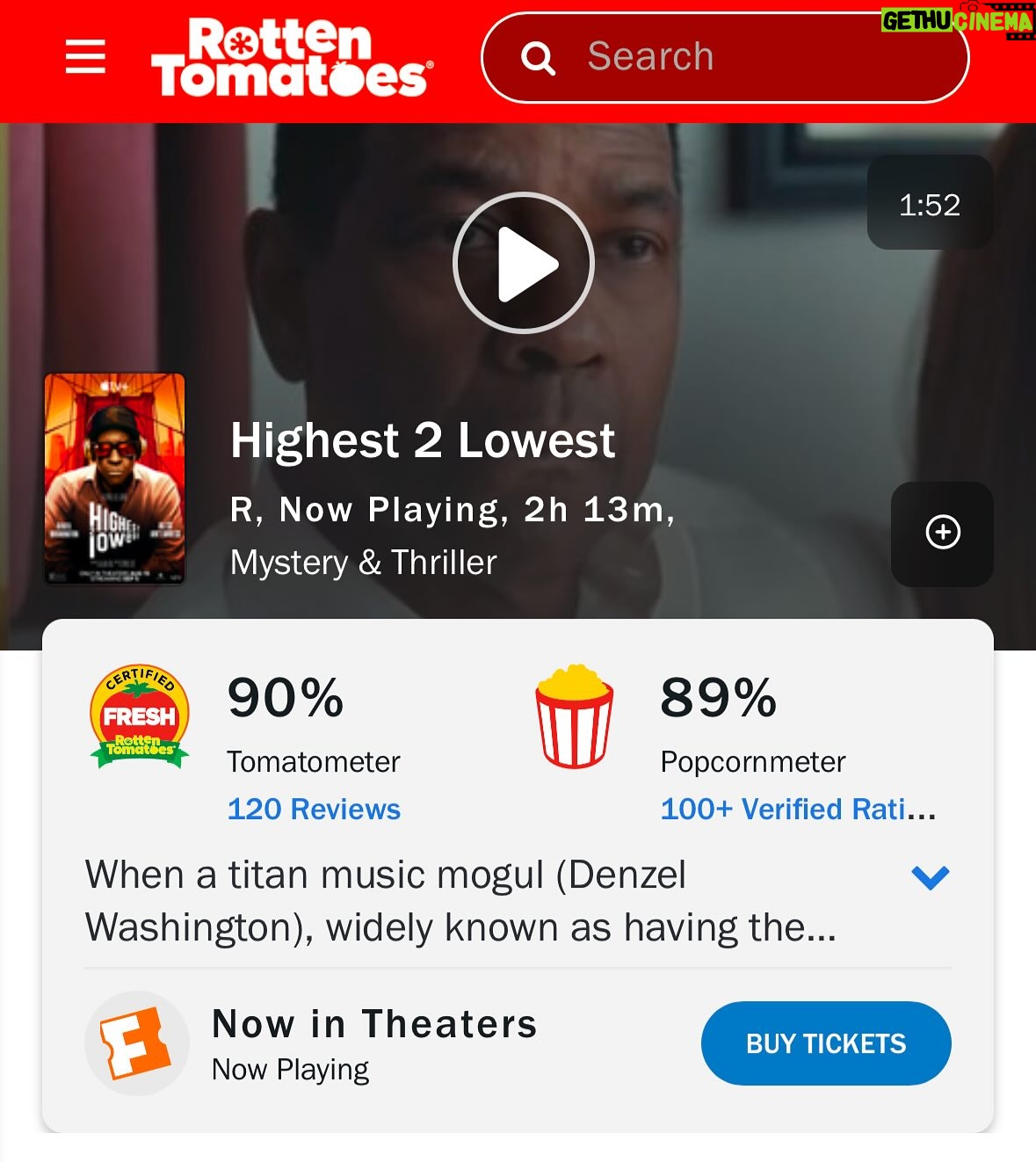 Ilfenesh Hadera - 5.1K Likes - #highest2lowest opening weekend! Show me those tickets!! Thank you all so much for the love so far, we hope you’ll see our movie in theatres before it hits Apple TV in September. Too LIVE for the small screen, and that’s the triple truth Ruth.